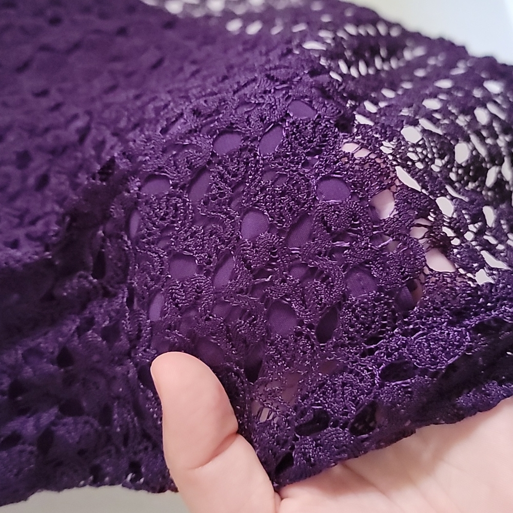 Purple Lace Tank Top